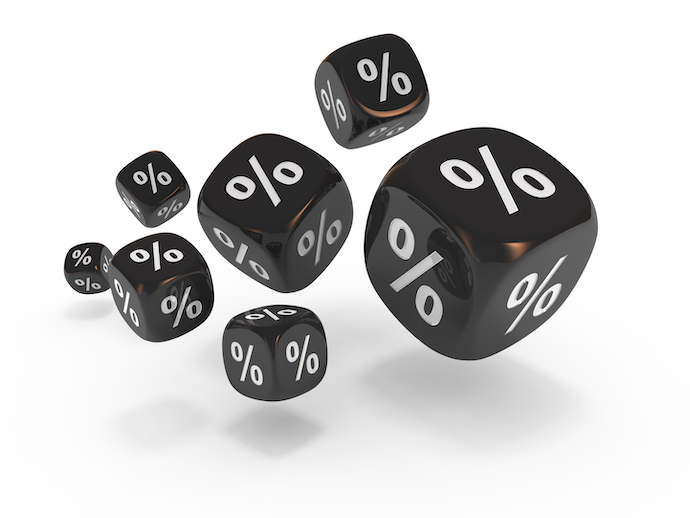 Dice with percent in stead of numbers