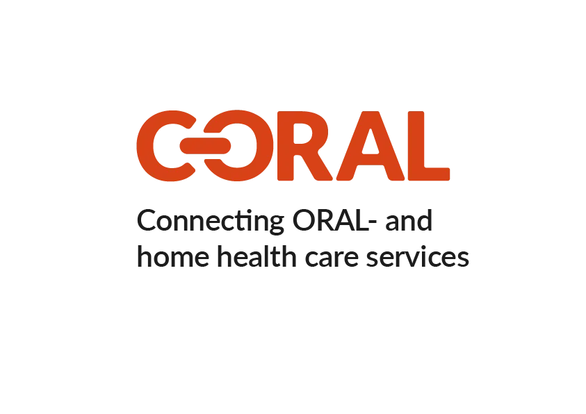 Red logo for CORAL Connecting ORAL- and home health care services