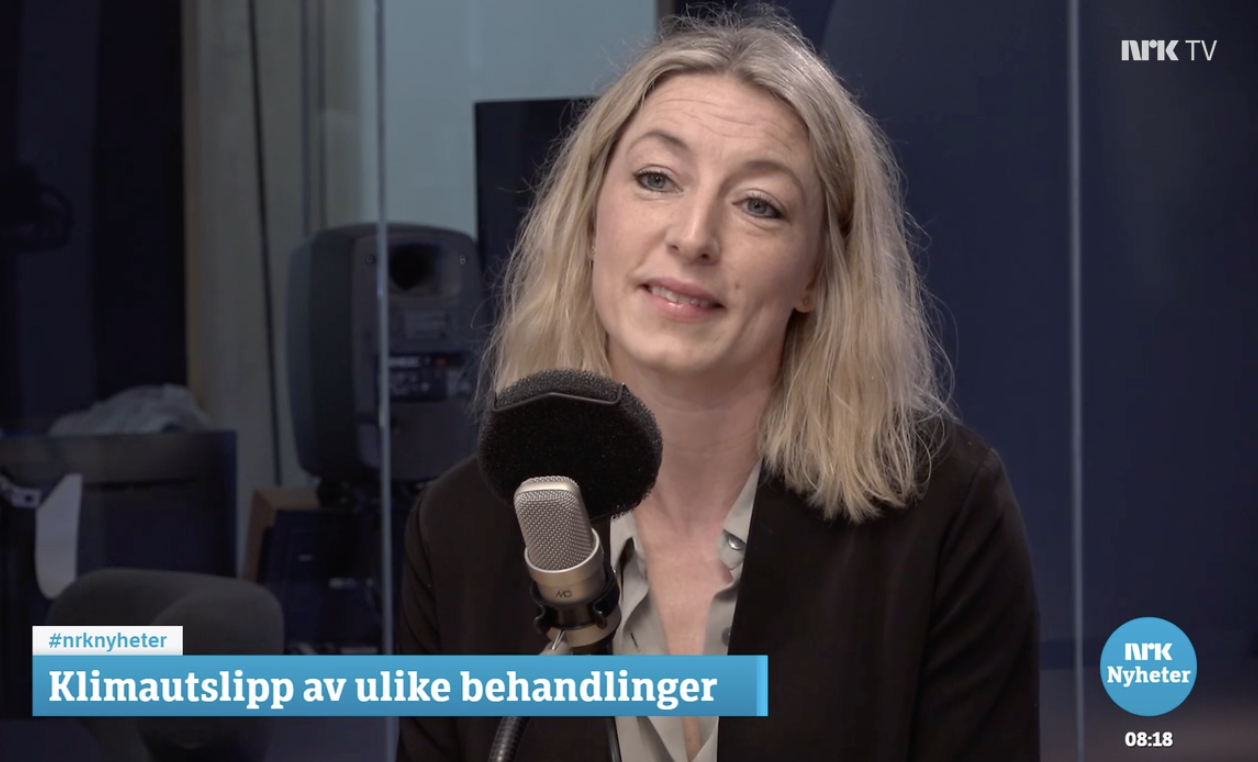 Skjermdump av NRK Nyhetsmorgen