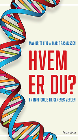 Bildet viser forsiden på en bok med en DNA-spiral.