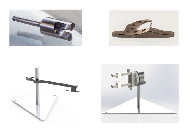 Examples of work done by the mechanical workshop