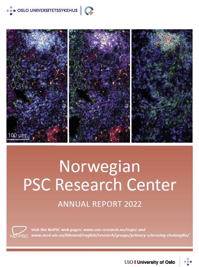 Front page for the Annual Report Norwegian PSC Research Center 2022