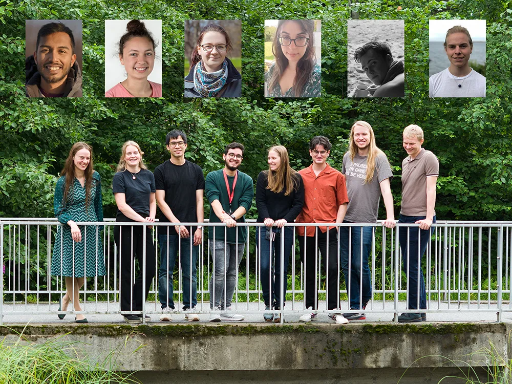 Group photo of the different members of the Kuijjer group including inserted portraits of members