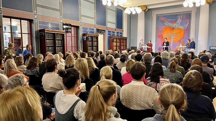 Bilde av publikum i Domus Bibliotheca